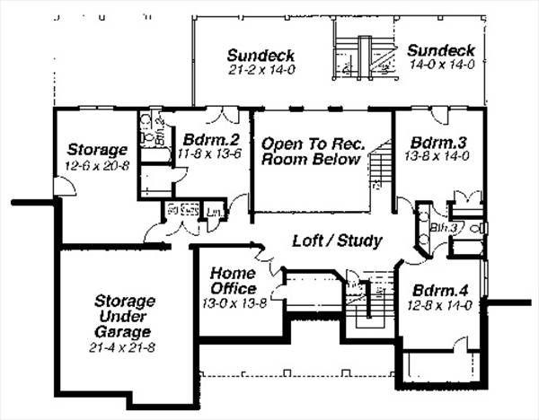 Middle Level image of VICTORIA House Plan
